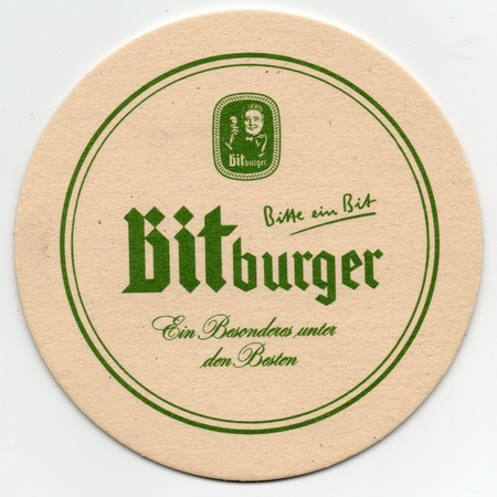 photo du sous-bock bitburger 01 (recto)